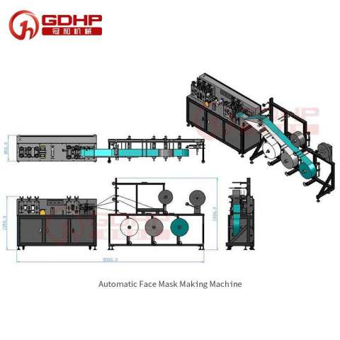 Automatic Disposable 3-layer Face Mask Making Machine