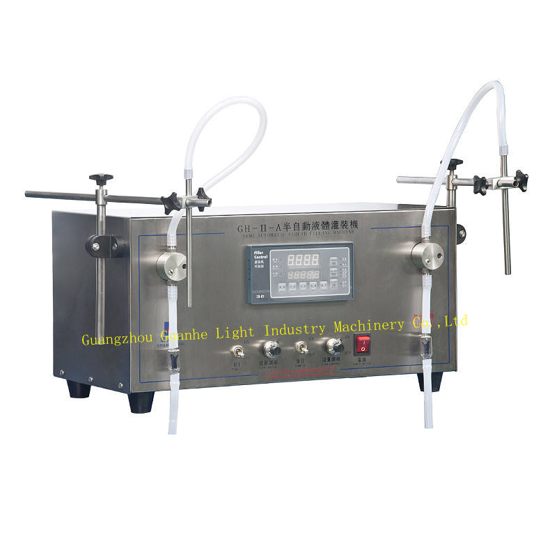 Semi-Auto Liquid Syrup Filling Machine with Electrically-Driven Filling